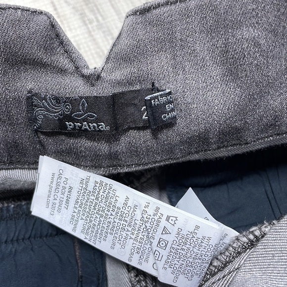 PrAna Jean Skirt Grey Denim Pencil Straight Button Fly Size 2 - Picture 12 of 13